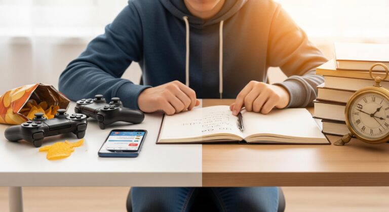 student feeling distracted